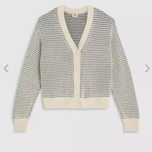 Levi's Snowflake Woven Cardigan Sweater